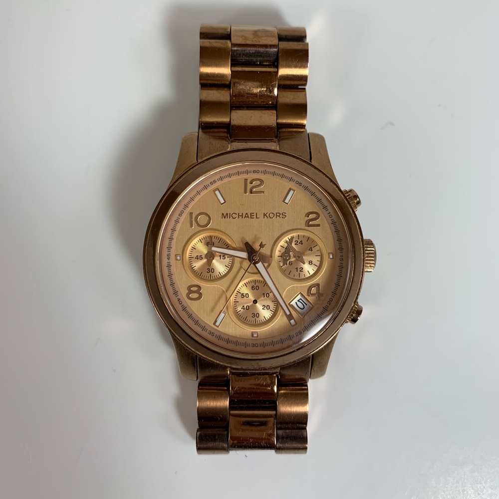 Michael Kors Rose Gold MK5128 Wrist Watch Women